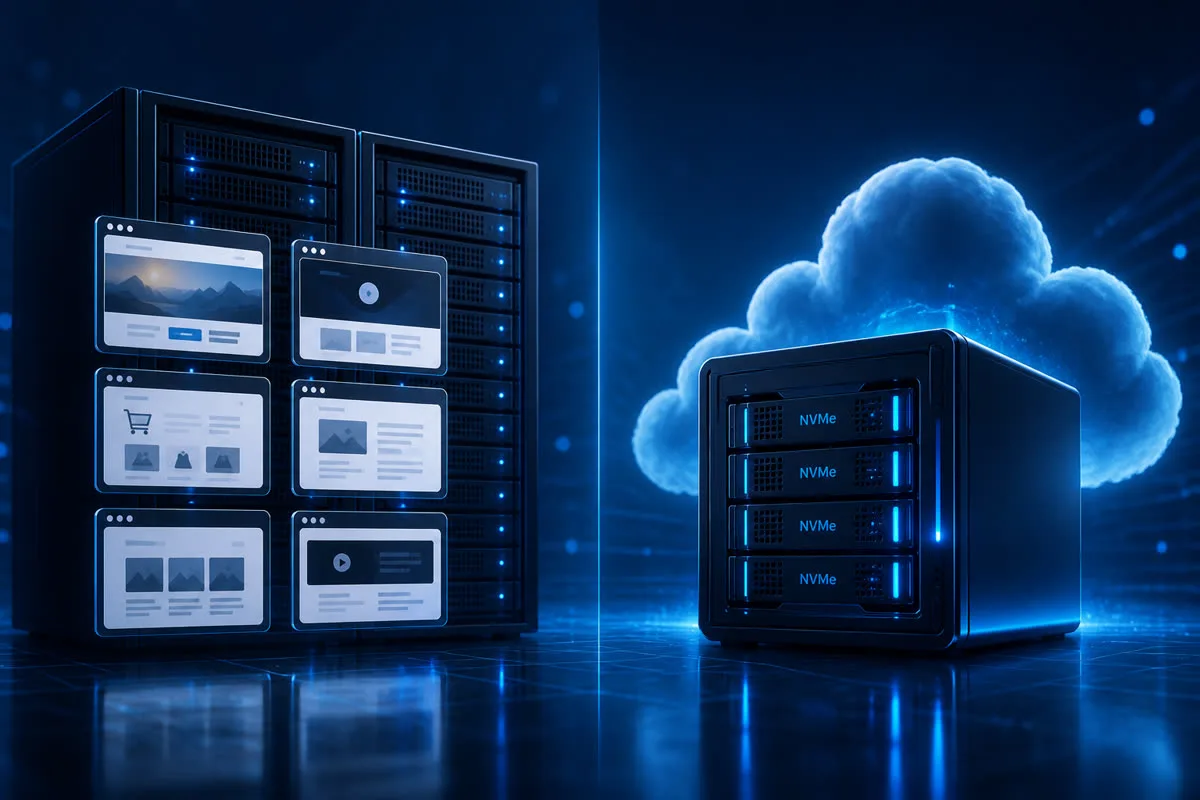 Shared hosting vs VPS comparison for business websites